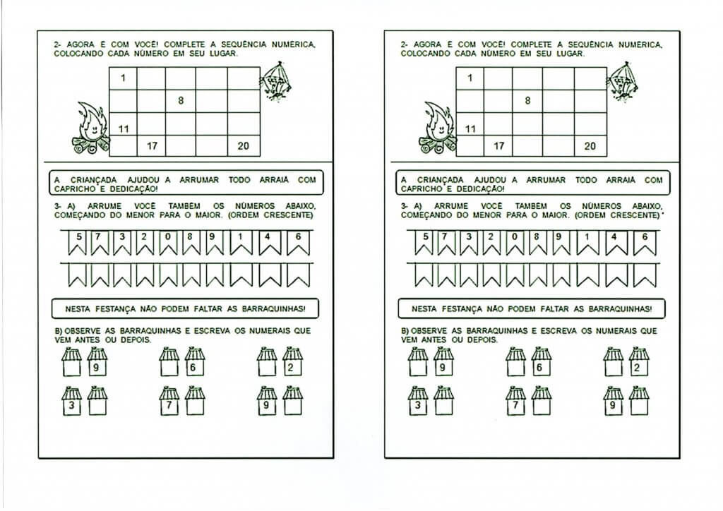 Festa Junina-Atividade Contagem de elementos-Parte 2