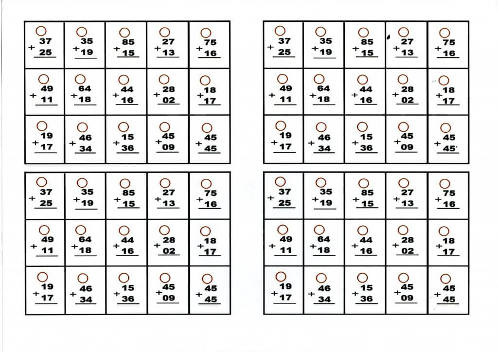 Adição armada com reserva e campo para elevar o número