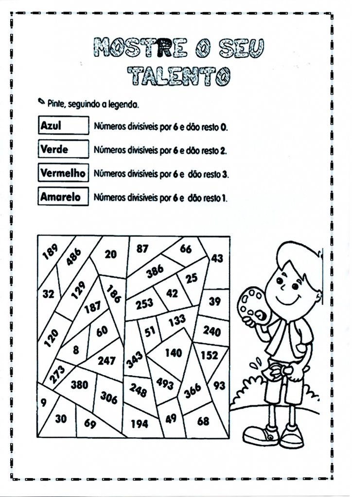 Atividade de divisão-Números divisíveis por 6