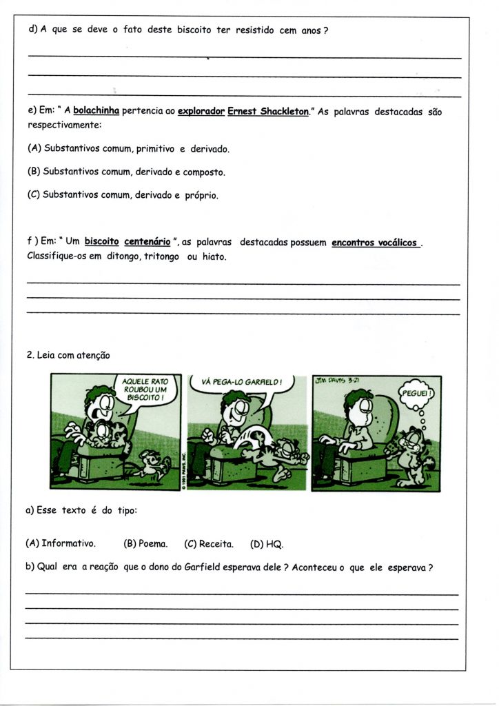 Avaliação 5 Ano-Língua Portuguesa-2 Trimestre-Parte 2-Folha 2