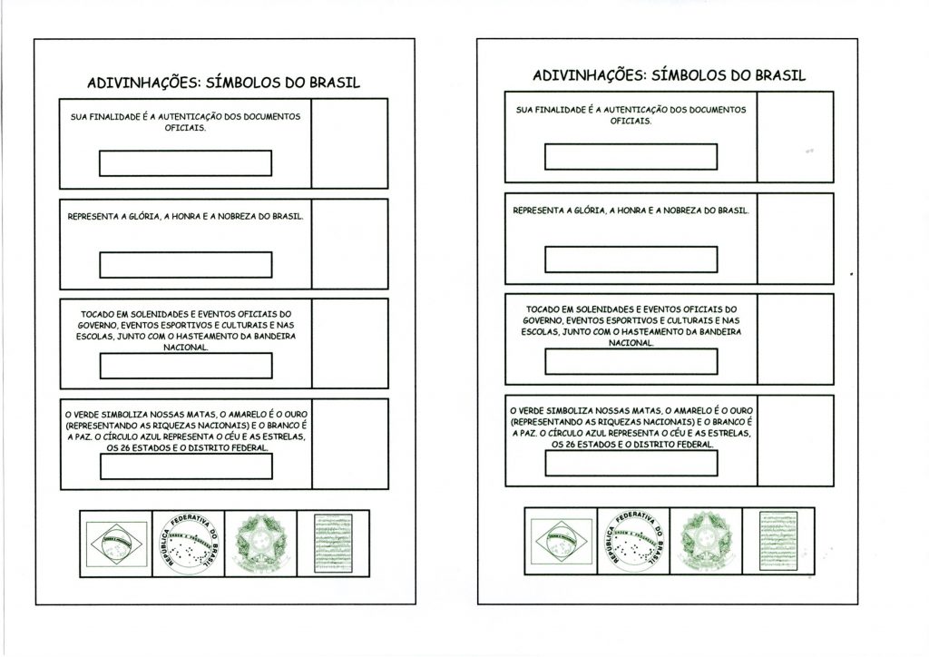 Adivinhações de Símbolos do Brasil