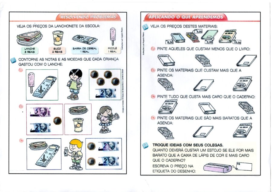 Sistema Monetário-Atividades com preços
