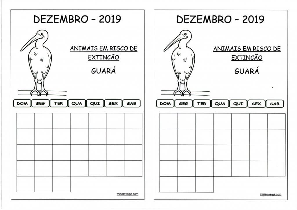 Calendário 2019 Dezembro-Aluno