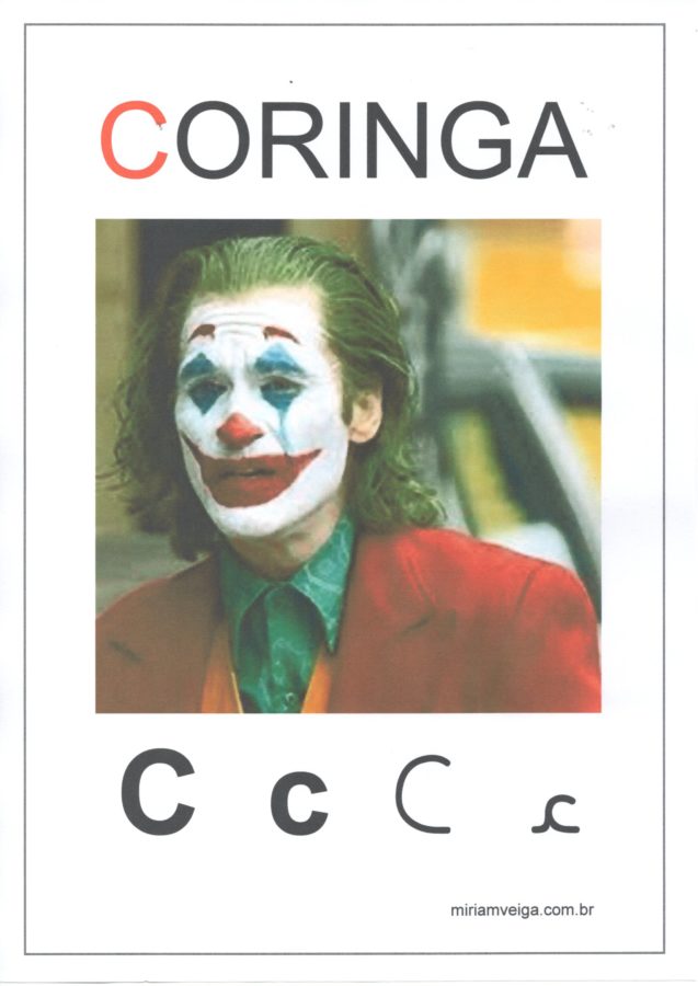 Alfabeto para parede-Filmes com ABCD-Letra C