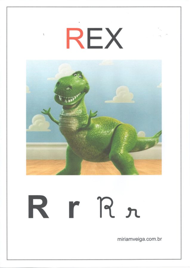 Alfabeto para parede-Filmes com ABCD-Letra R