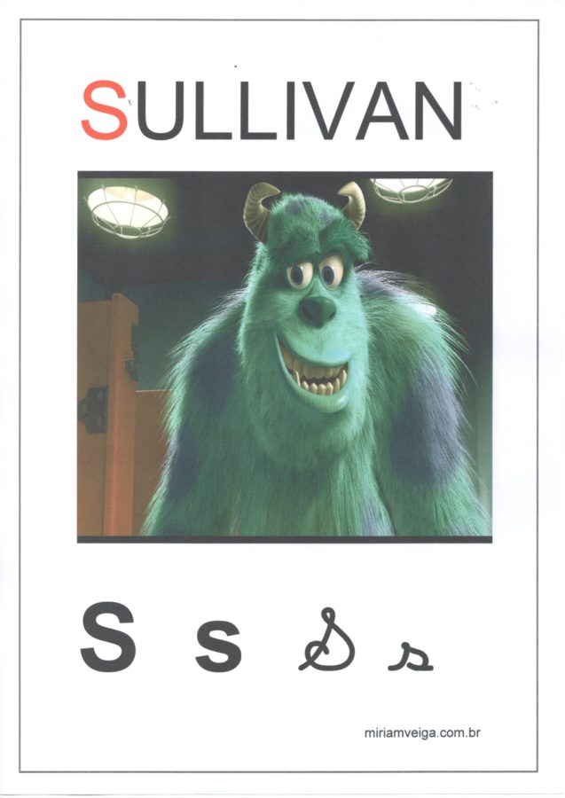 Alfabeto para parede-Filmes com ABCD-Letra S