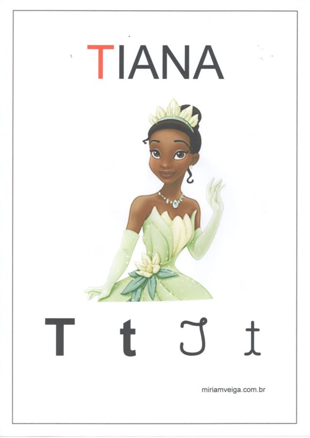 Alfabeto para parede-Filmes com ABCD-Letra T