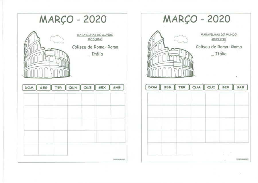 Calendário 2020-Março-Aluno'