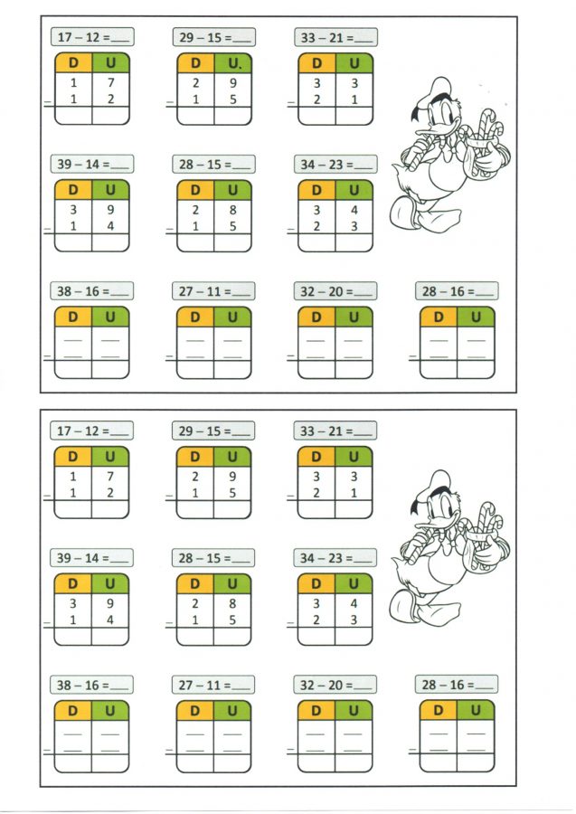 Subtração para armar-DU a partir de exemplos