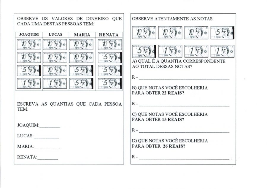 Sistema Monetário-Resolvendo problemas