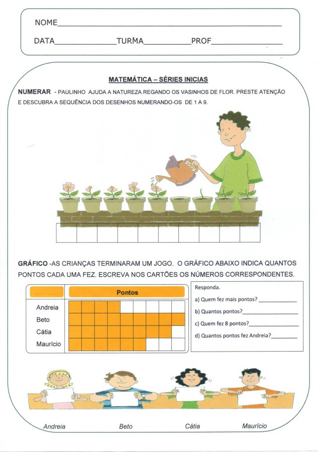 Matemática-Séries iniciais Numerar e Gráficos