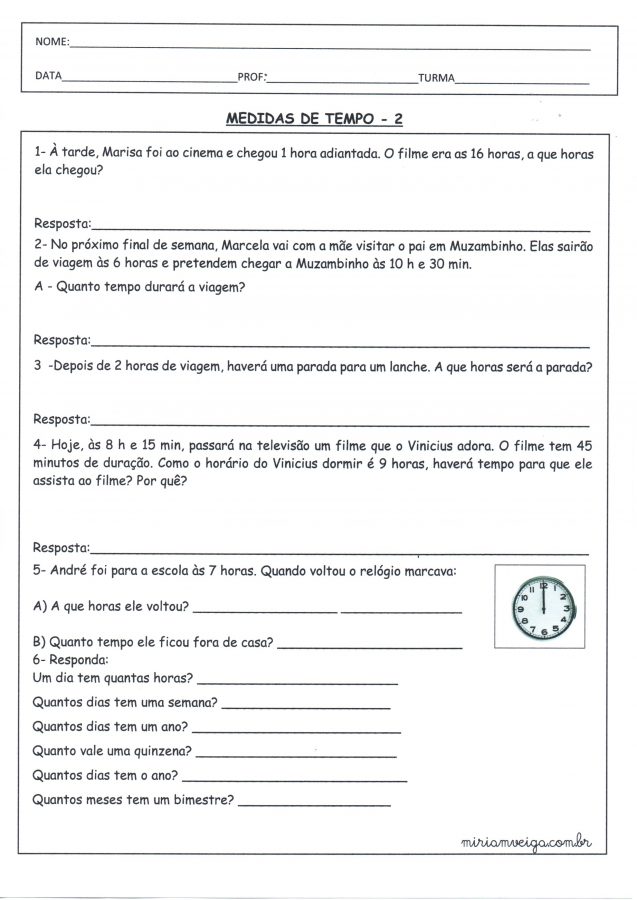 Problemas de Medidas de Tempo-Parte 2