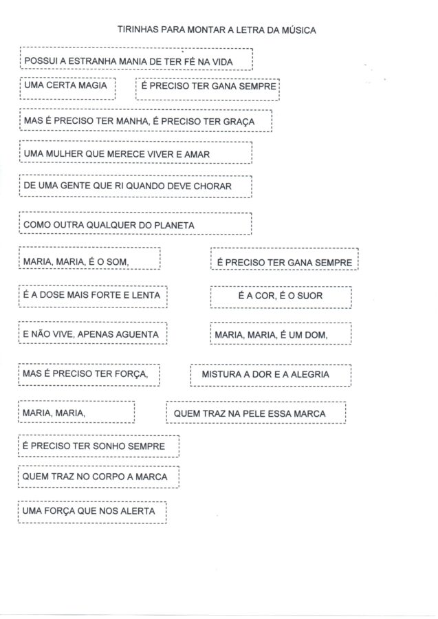 Sequência Didática-Dia Internacional da Mulher 1-folha 11-LETRA EM TIRINHAS
