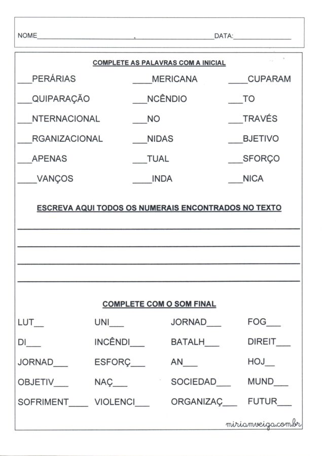 Sequência Didática-Dia Internacional da Mulher 1-folha 13-VOGAIS SOM INICIAL E FINAL