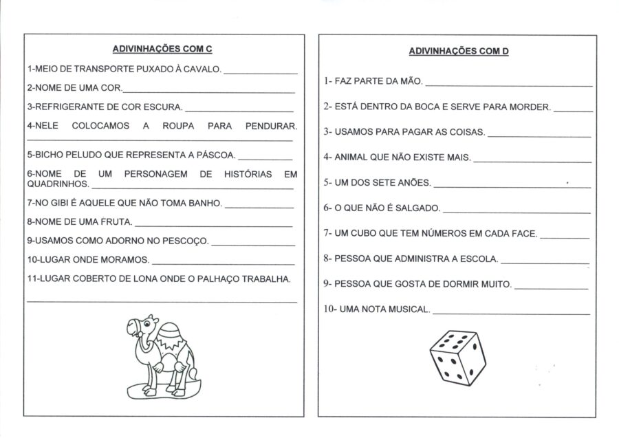 Jogos de Adivinhações, charadas e adivinhas na Educação Infantil. Mas  afinal, “O que é, o que é? ”