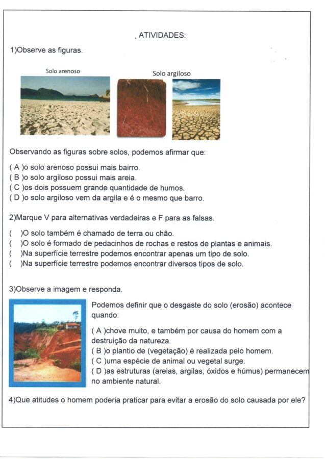 Ciências-Atividades degradação do solo-Parte 2