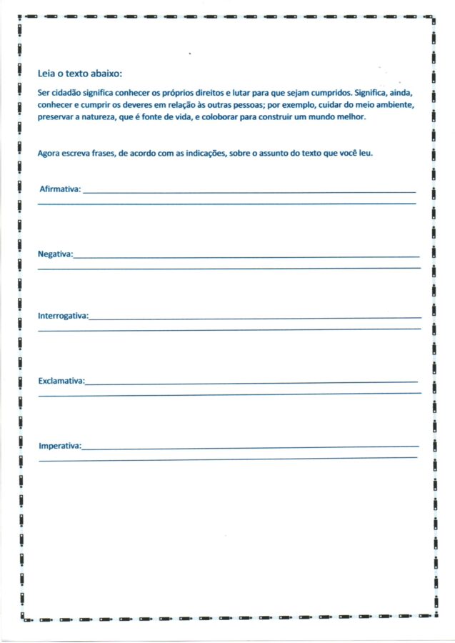 Frases afirmativas negativas interrogativas e imperativas exclamativas