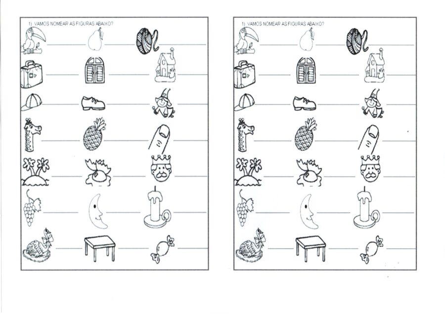 Escrita de Palavras a partir de figuras