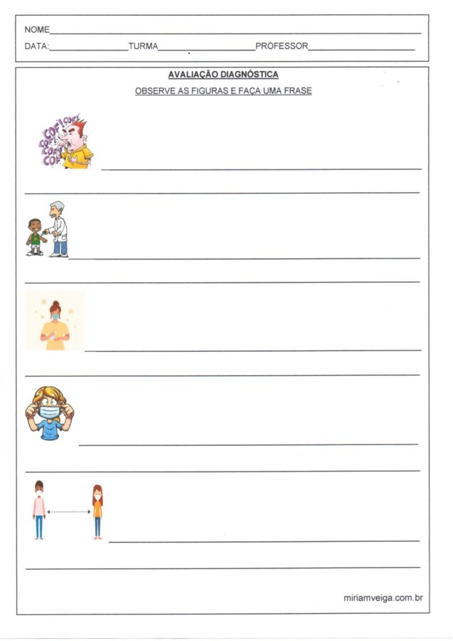 Avaliação Diagnóstica Frases