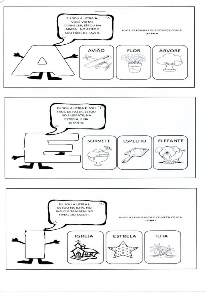 Atividades com vogais-Vogais e Sílabas-Folha 1