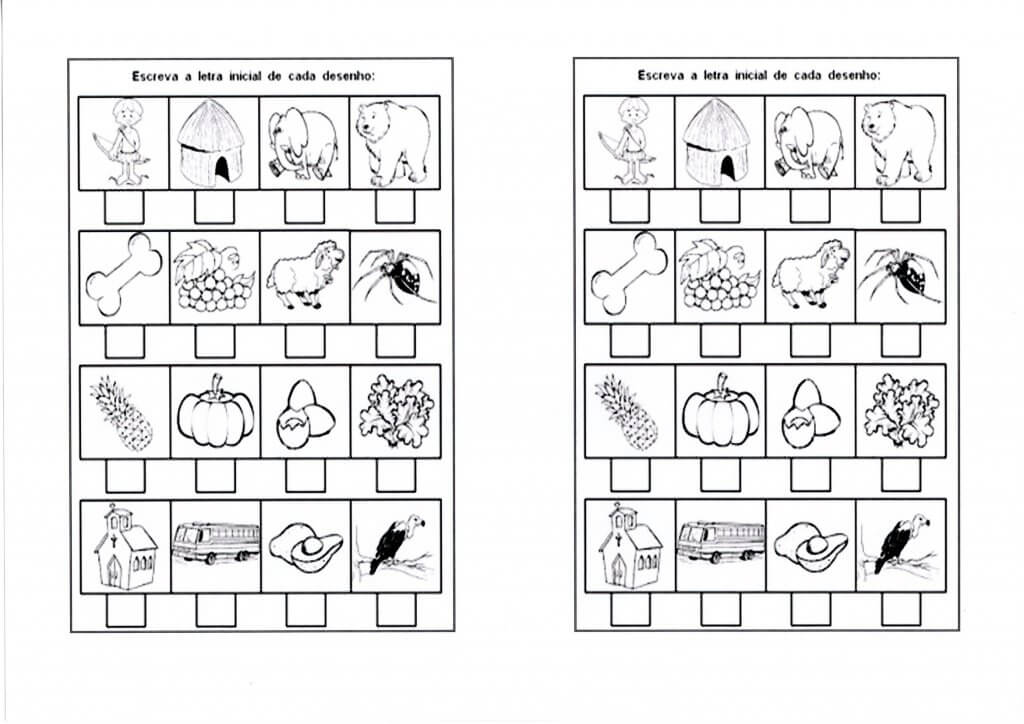 Alfabeto e vogais-Pintar as vogais-Folha 2