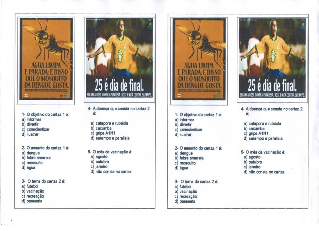 Interpretação de Cartaz - Cartaz 1 e 2