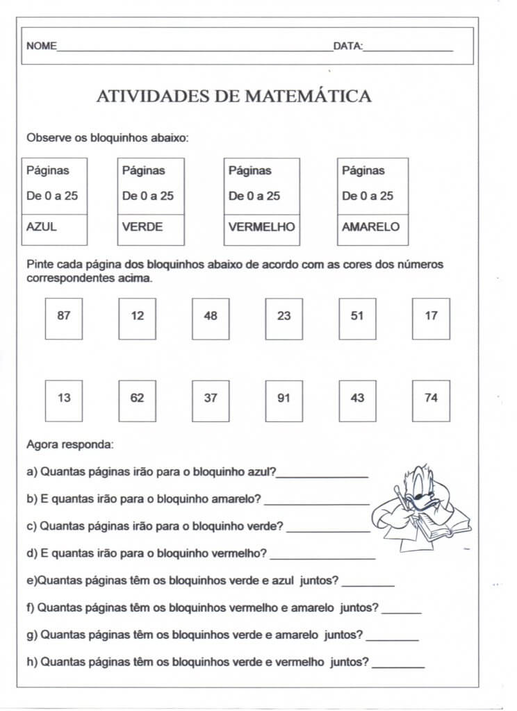 Atividade de Matemática 4 e 5 anos-Adição e Multiplicação-1