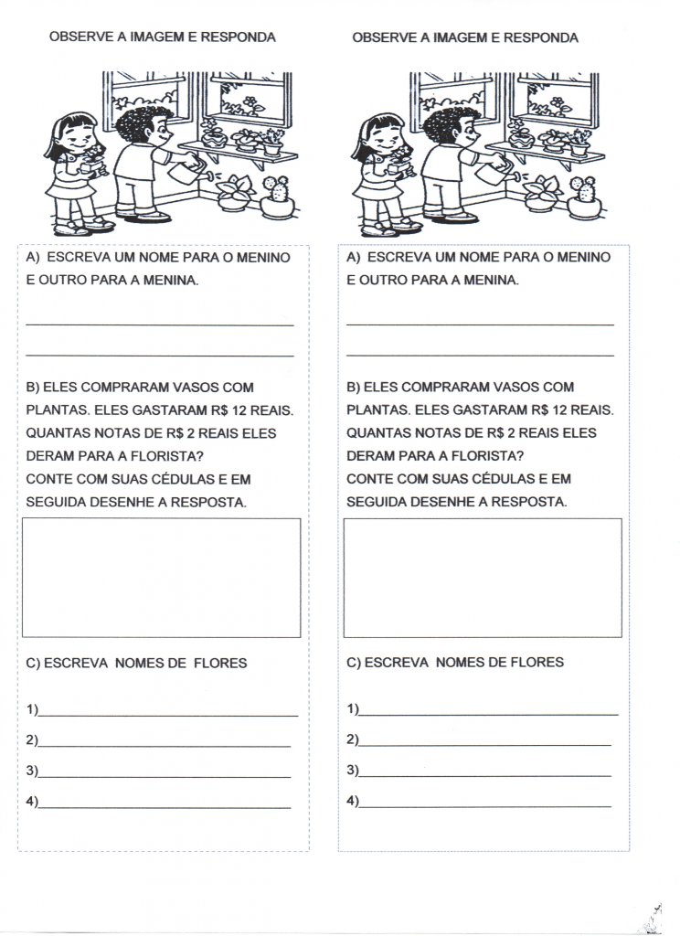 Interpretação de Quadrinho-Escrita e Problema