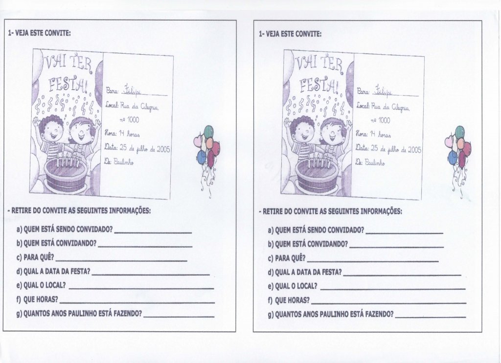 Interpretação de Convite