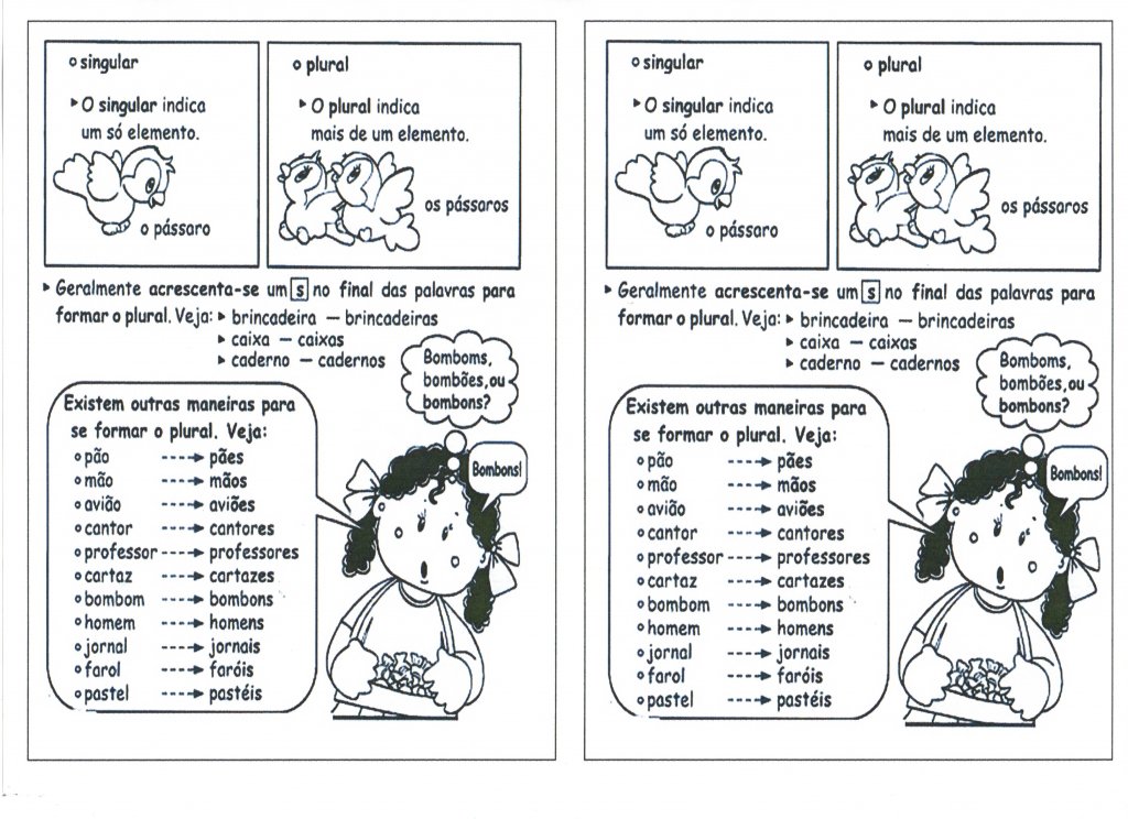 Diferenciando Singular e Plural