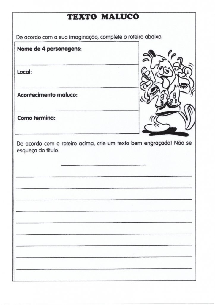 Produção de Texto-Texto Maluco