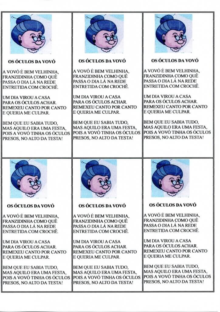 Textinho para Leitura-Os óculos da vovó