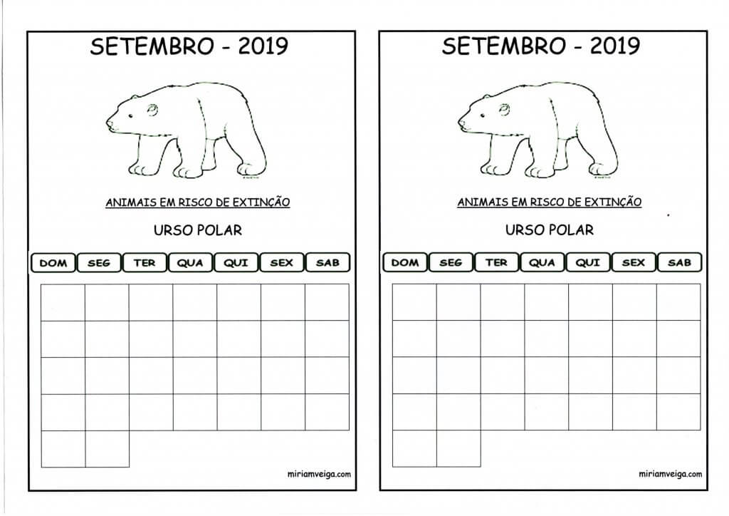 Calendário 2019 Agosto-Aluno