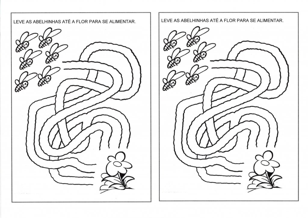 Educação Infantil-Língua Portuguesa-Labirinto-Folha 2