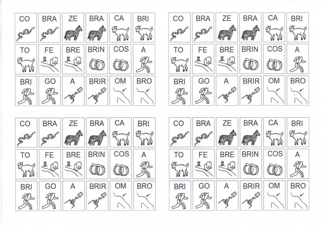 Dificuldades Ortográficas-Figuras com Sílabas-BR