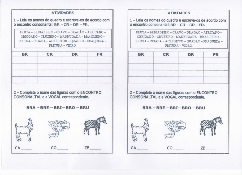 Dificuldades ortográficas BR-CR-DR-FR