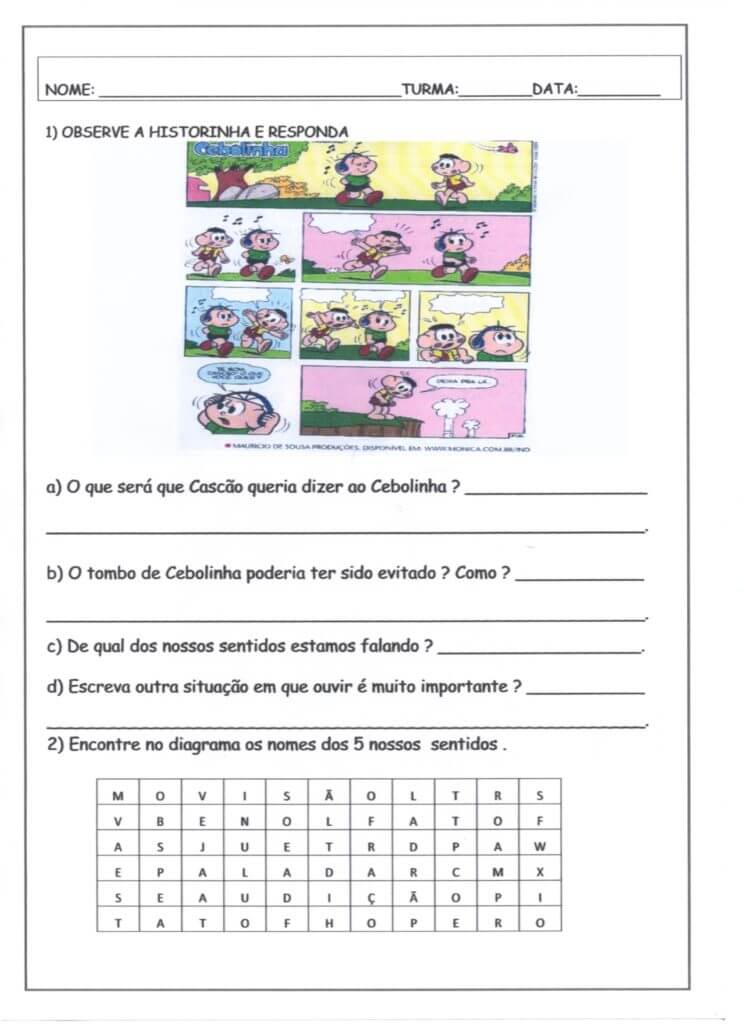 Avaliação-2 e 3 ano-Parte 1-Folha 1