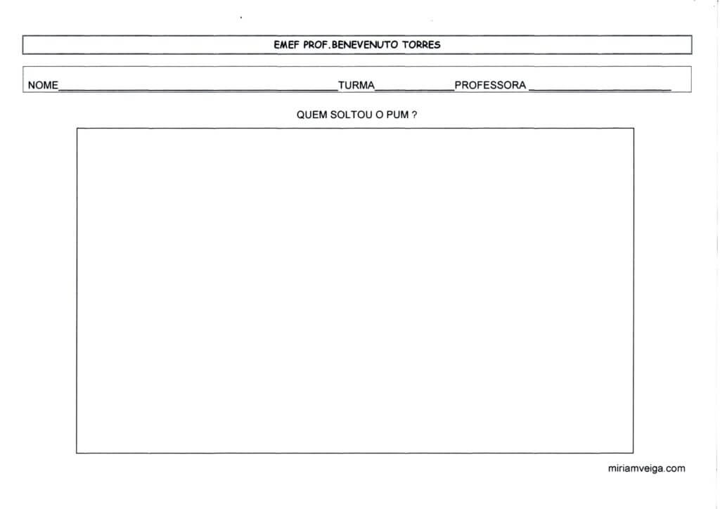 Quem soltou o Pum-Atividades com o livro-Folha 2