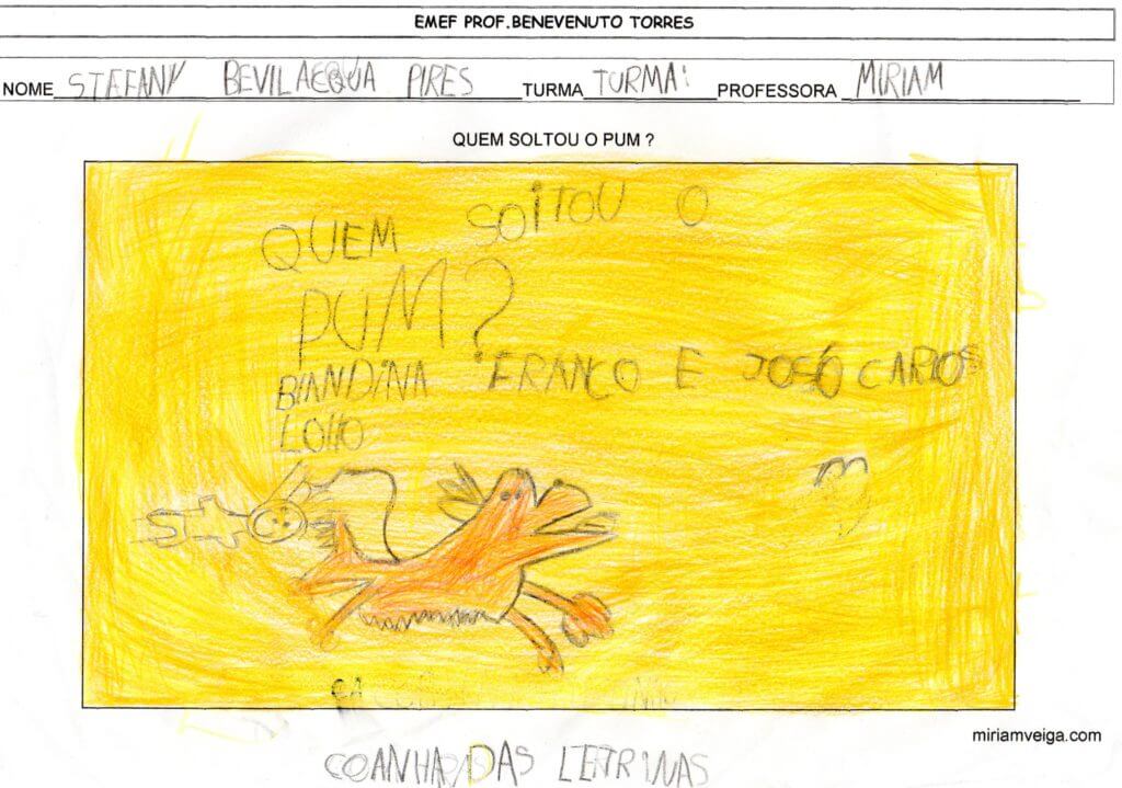 Quem soltou o Pum-Atividades dos alunos-1