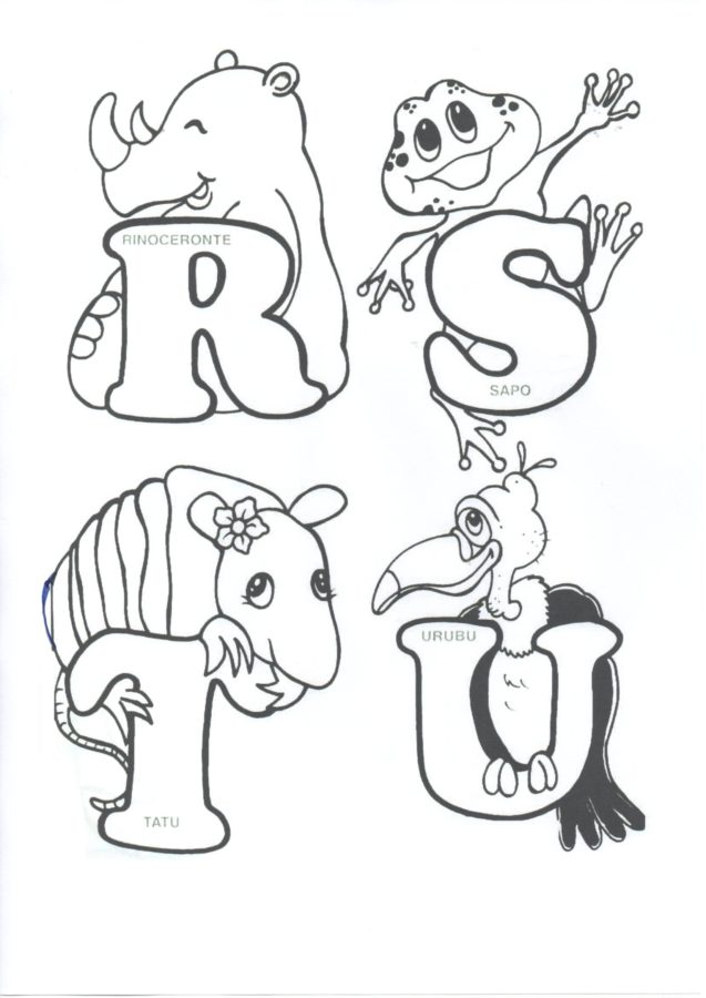 Alfabeto-Animais-Parte 2-Folha 1