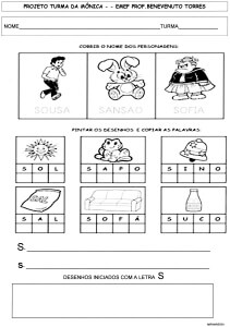 ATIVIDADES-S-Z-TURMA DA MÔNICA