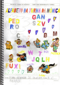 Turma da Mônica-Alfabeto-Atividades dos Alunos