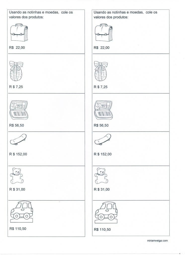 Atividade de Matemática-Sistema monetário-Parte 2
