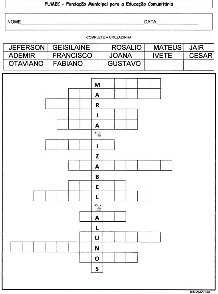 EJA-Projeto nomes-Cruzadão