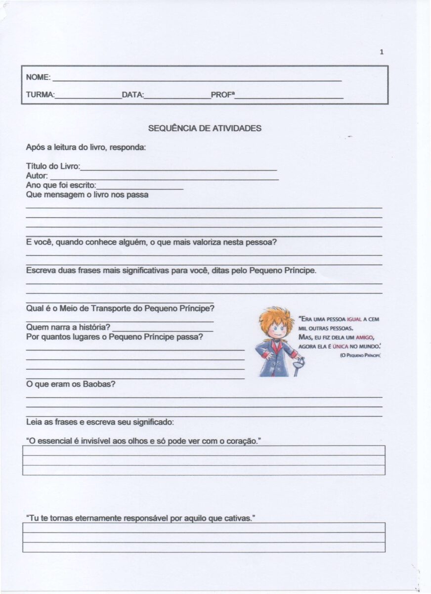 O Pequeno Príncipe-Parte 1 – Interpretação