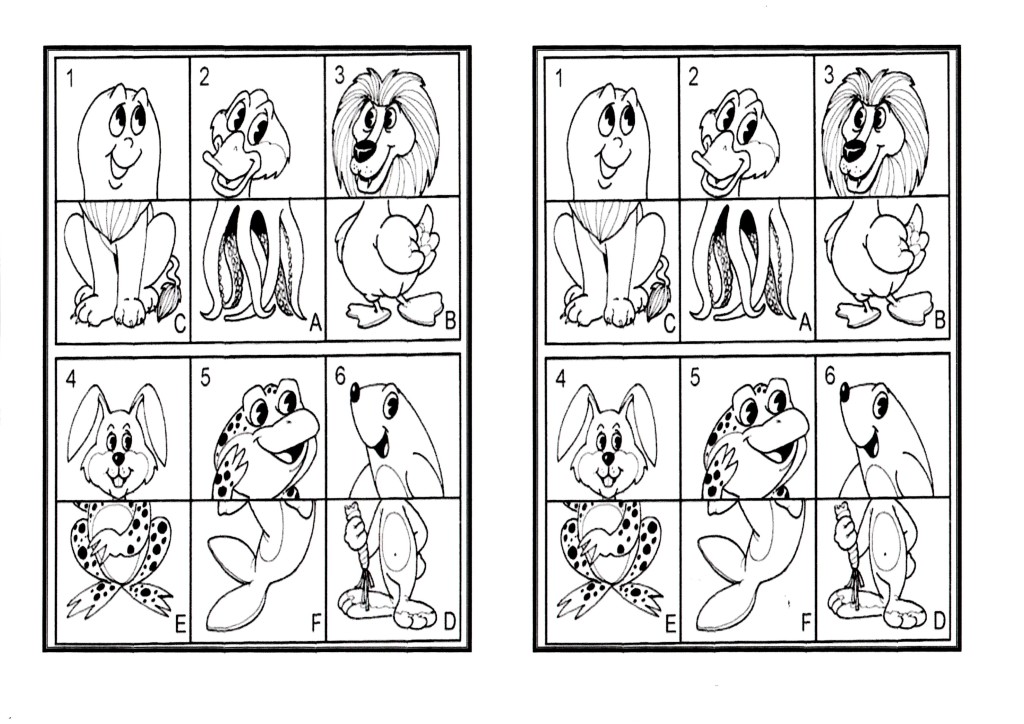 Quebra-Cabeça Animais-Com animais para montar II