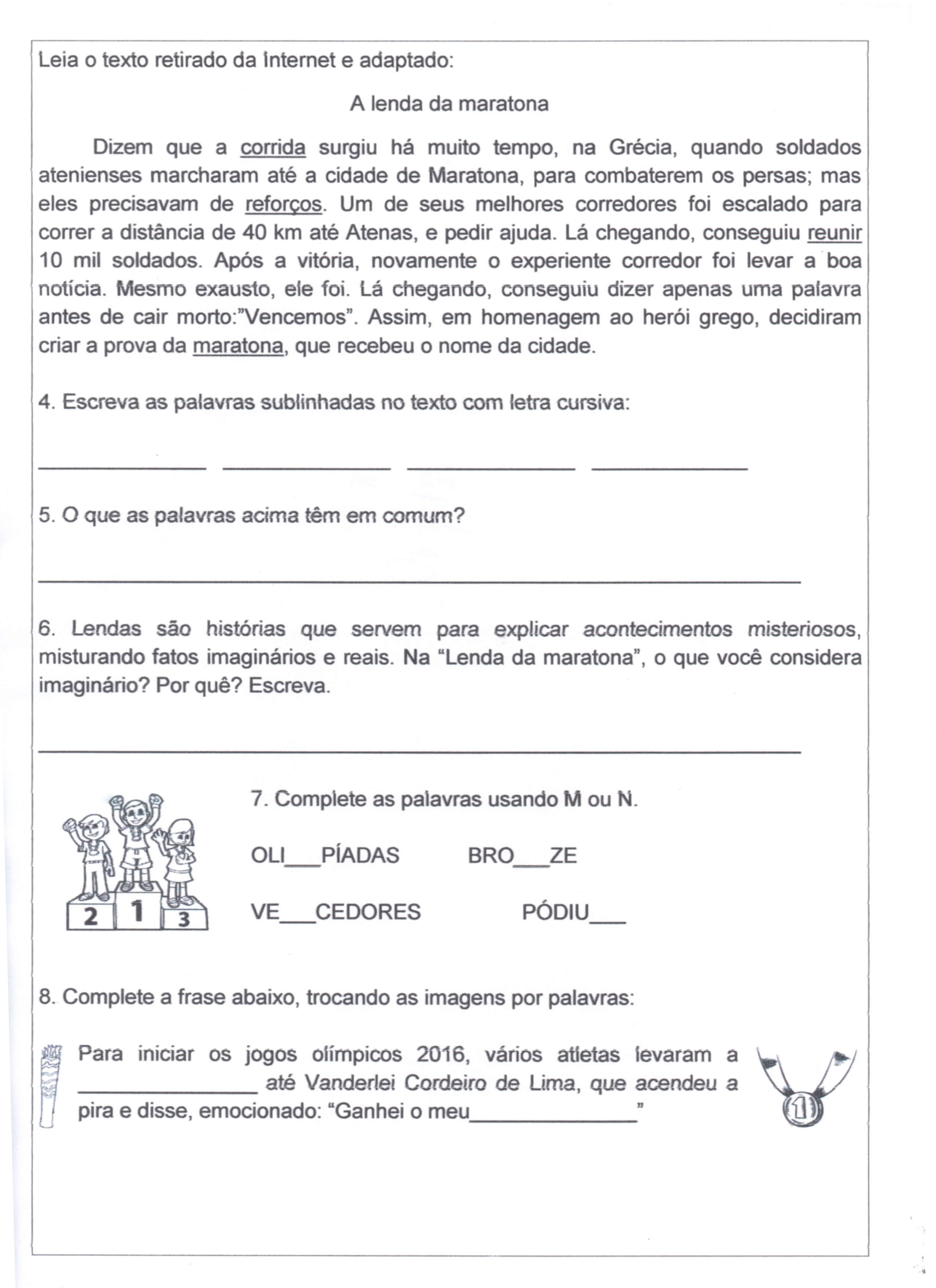 Avaliação De Língua Portuguesa-2 Ano · Alfabetização Blog