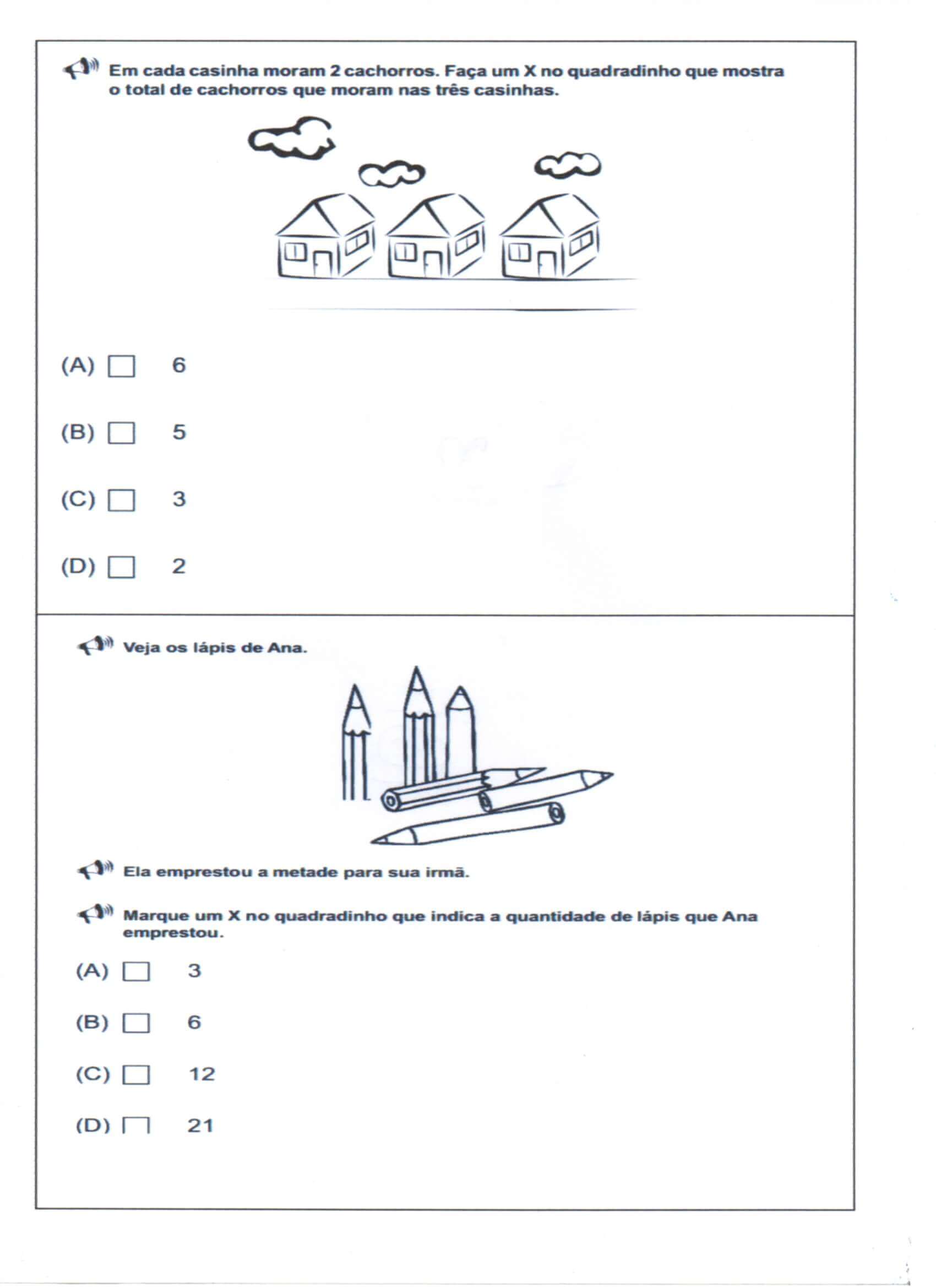 Avaliação Diagnóstica 2 Ano-Português E Matemática-Parte 2 ...