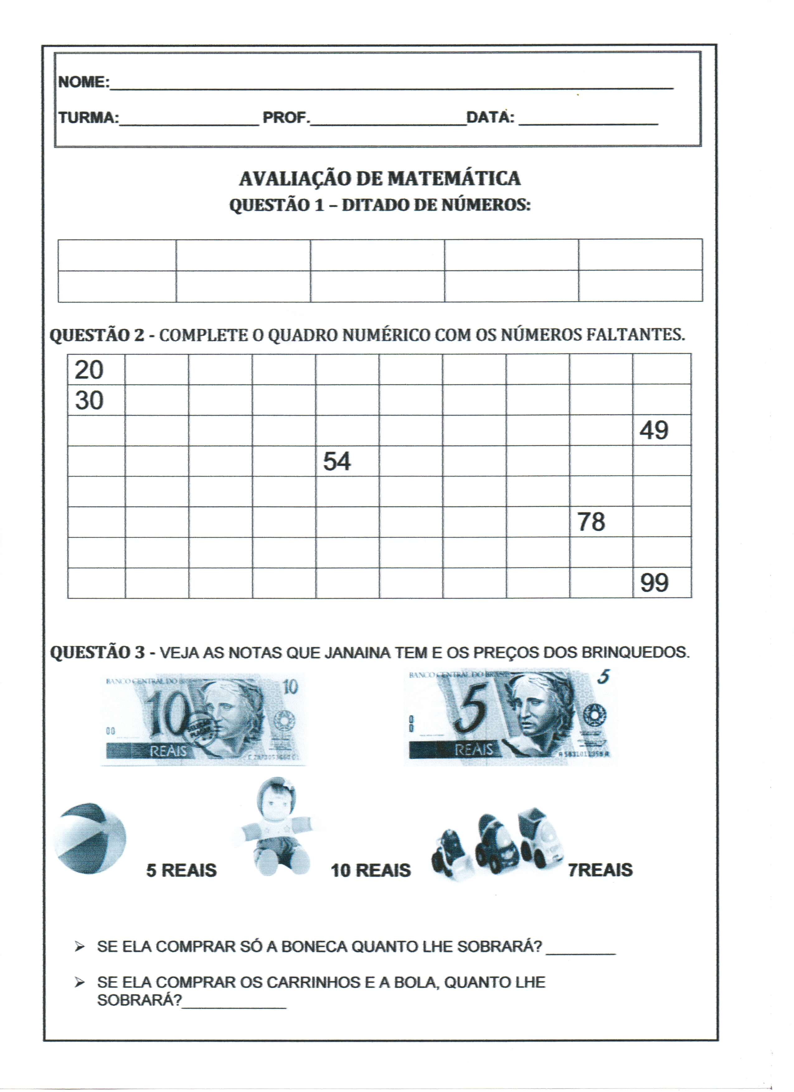 Atividade De Numerais 1 Ano - Image To U