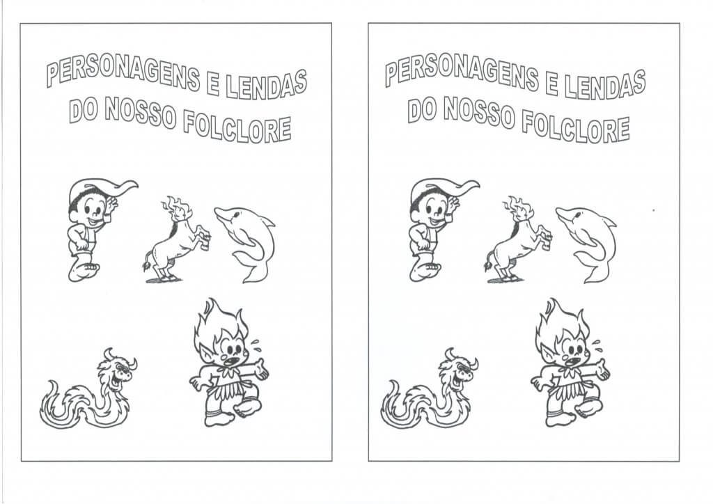 Personagens do Folclore-Mula-sem Cabeça e Saci-Pererê-Capa